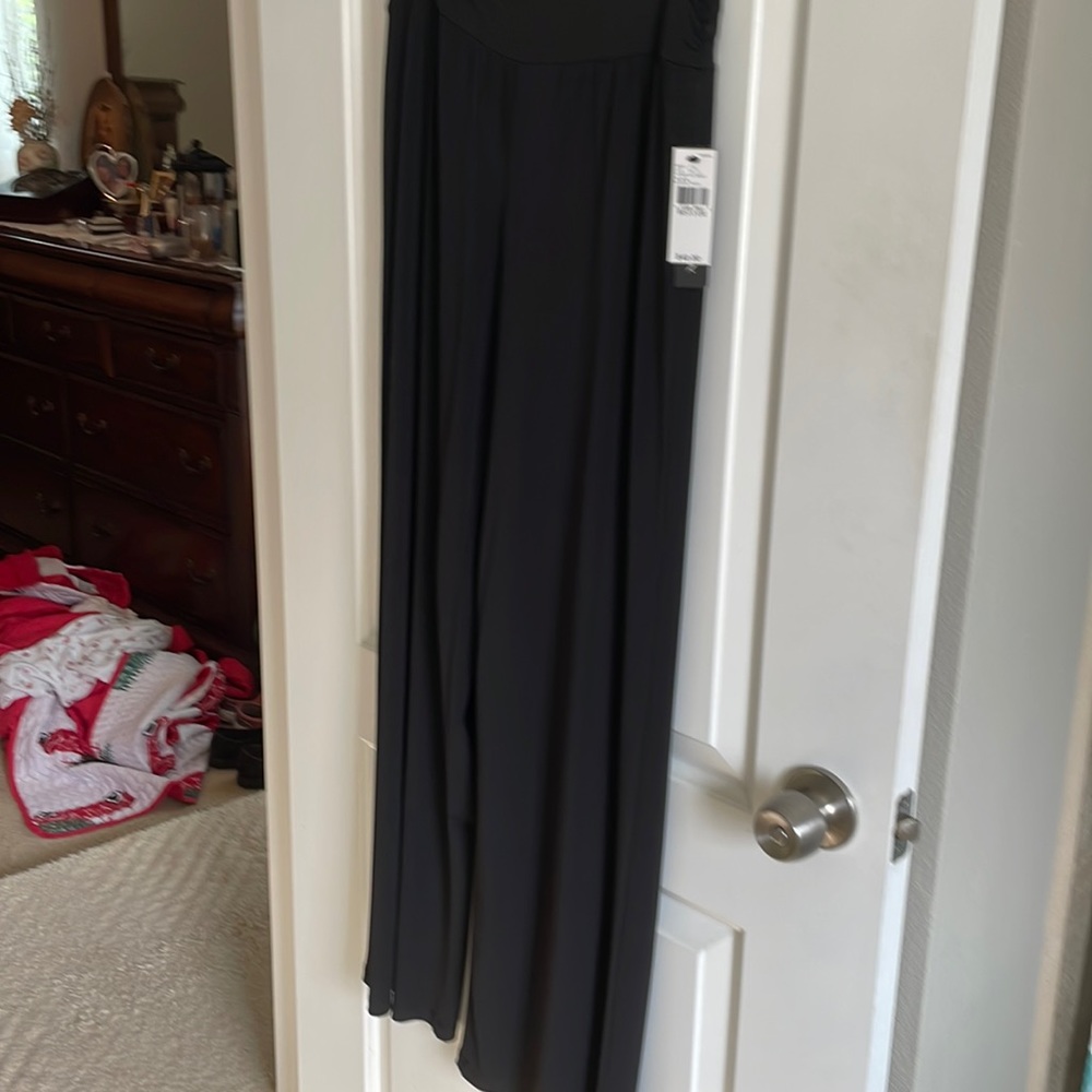 Black flare leg dress pants